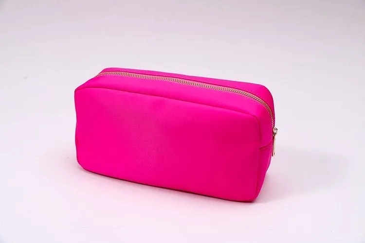 Large Nylon Cosmetic Bag - Assorted Colors