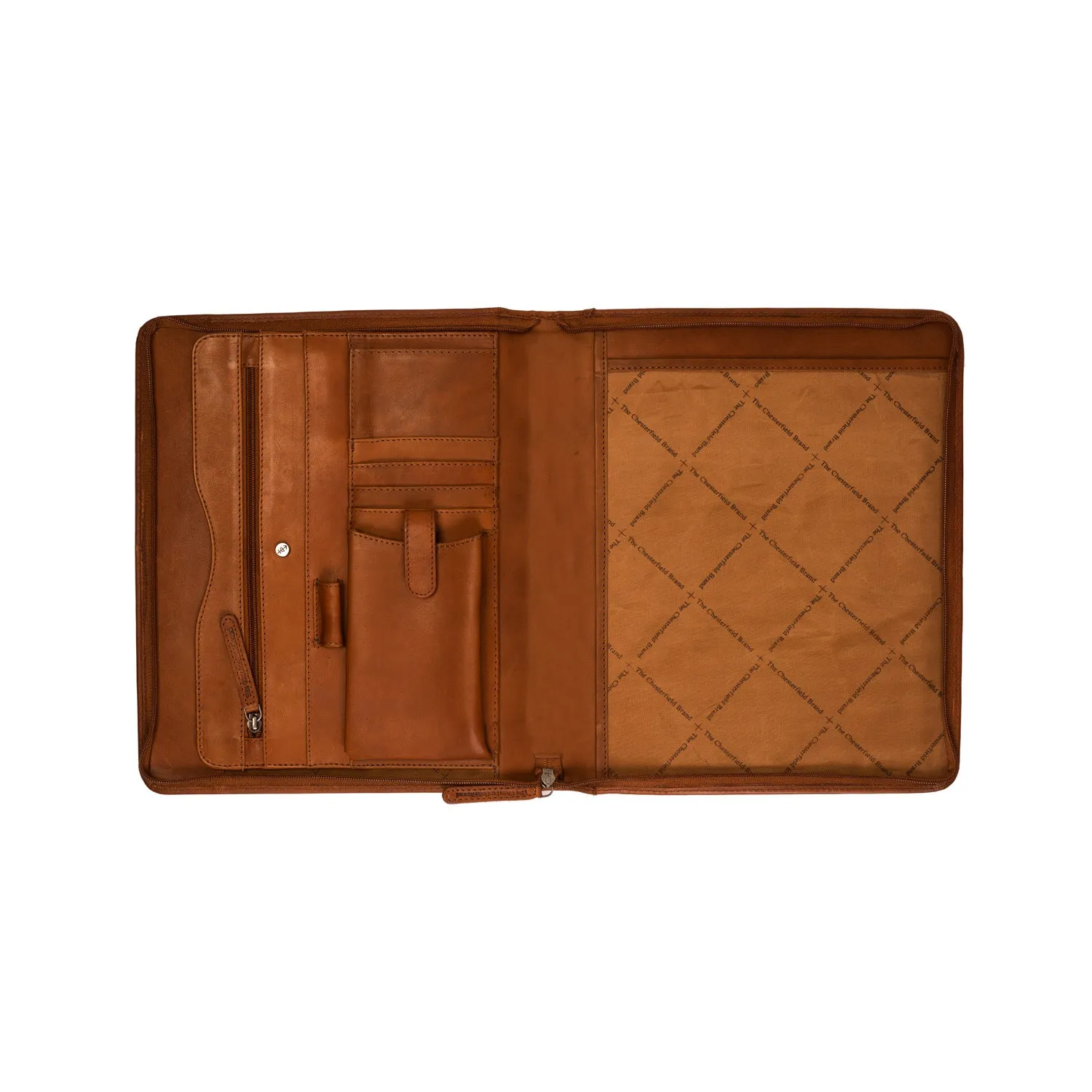 Leather Document Case Cognac Barnet