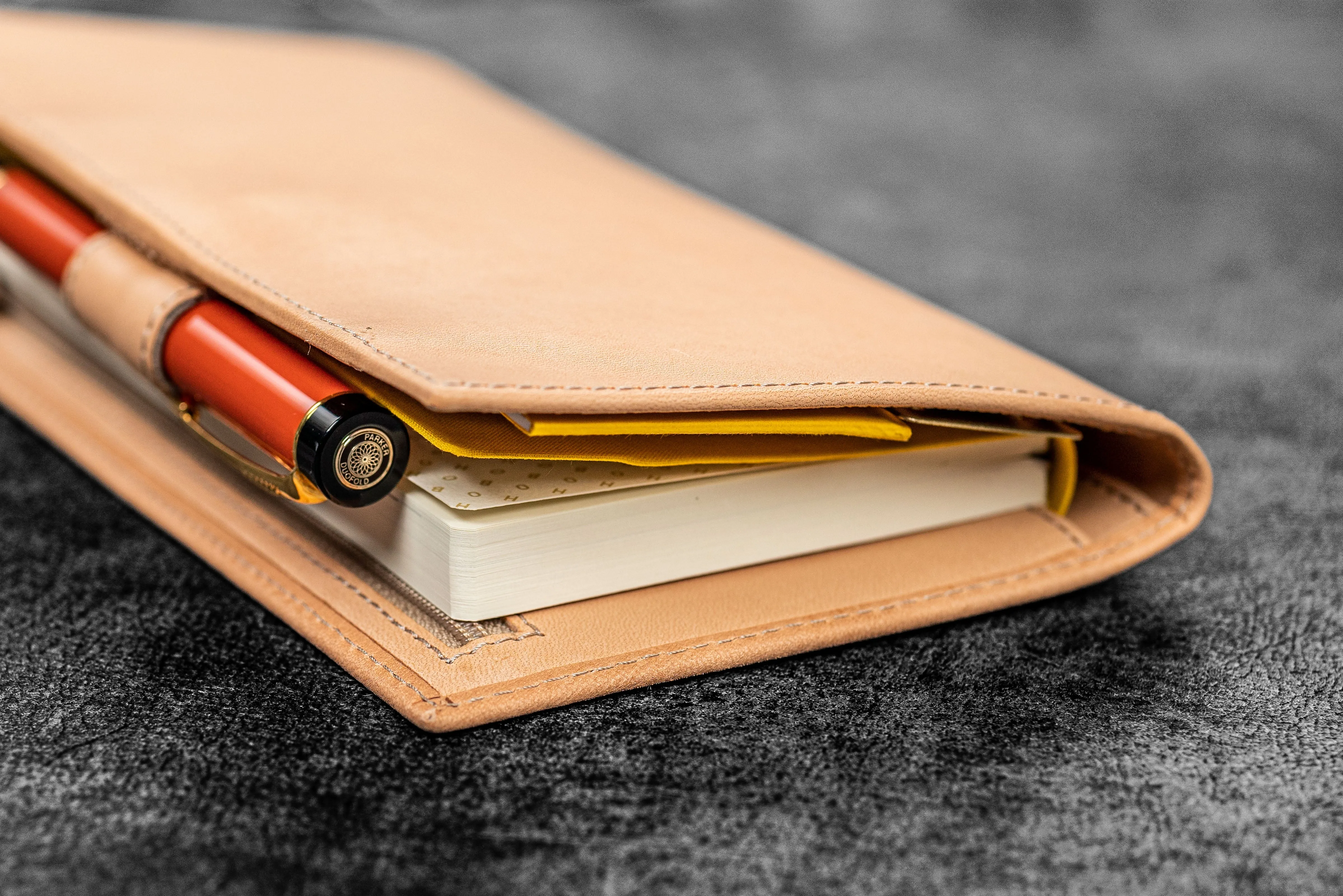 Leather Hobonichi Weeks Mega Cover - Undyed Leather