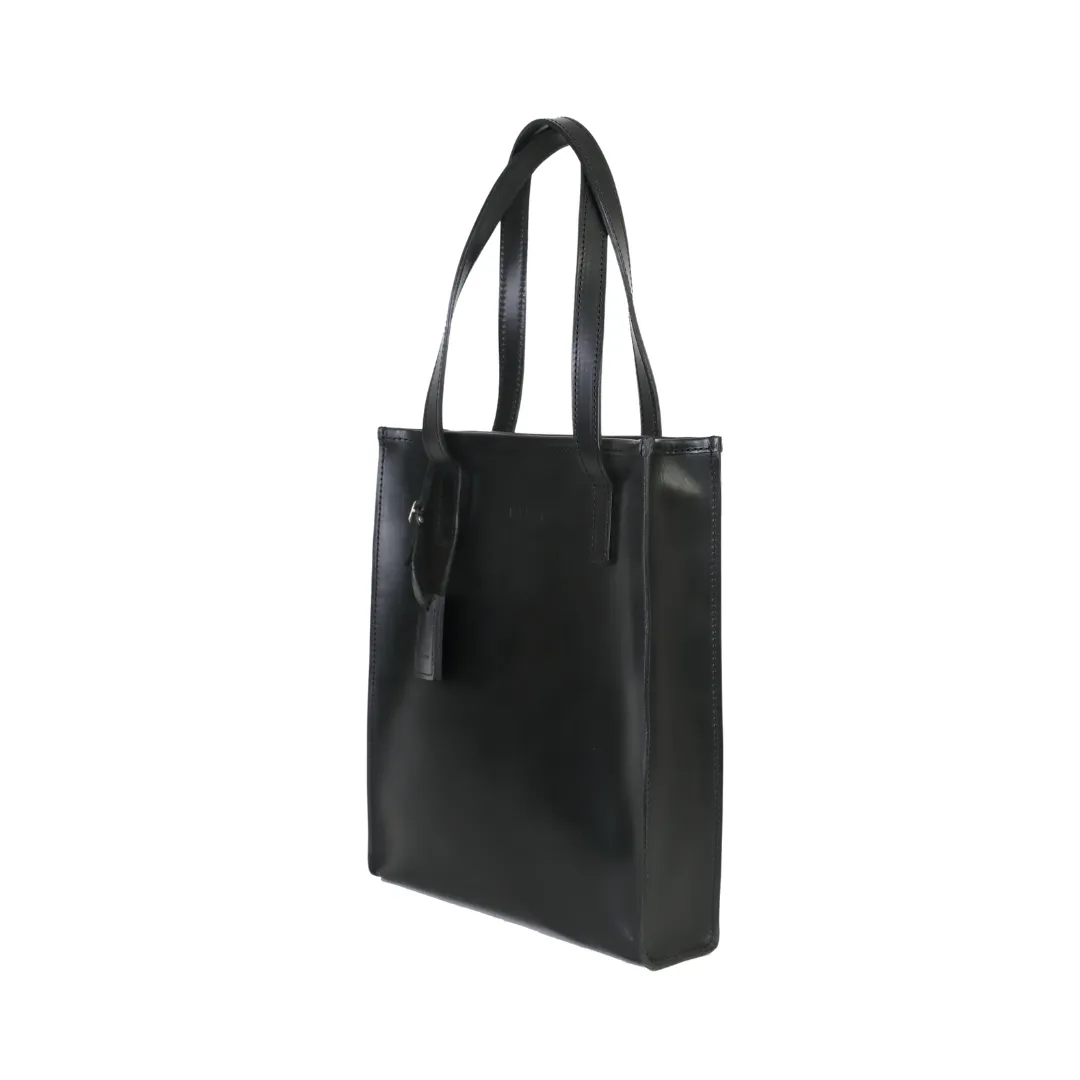 Leather Tote Black Mod 105