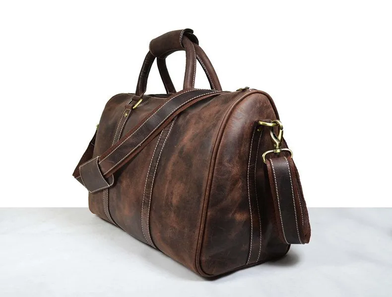 Leather Travel Bag - Walnut Brown