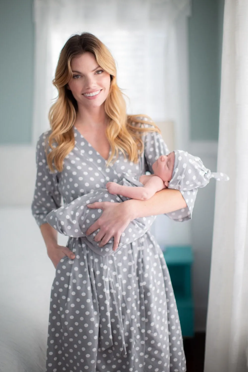 Lisa Robe & Newborn Swaddle Blanket Set