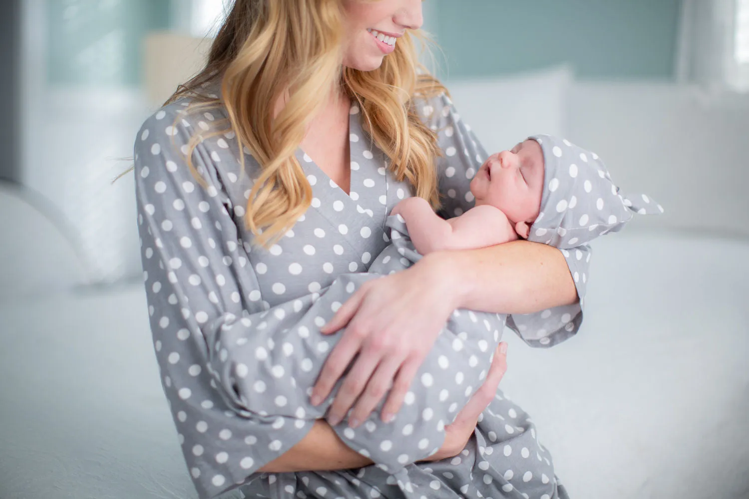 Lisa Robe & Newborn Swaddle Blanket Set