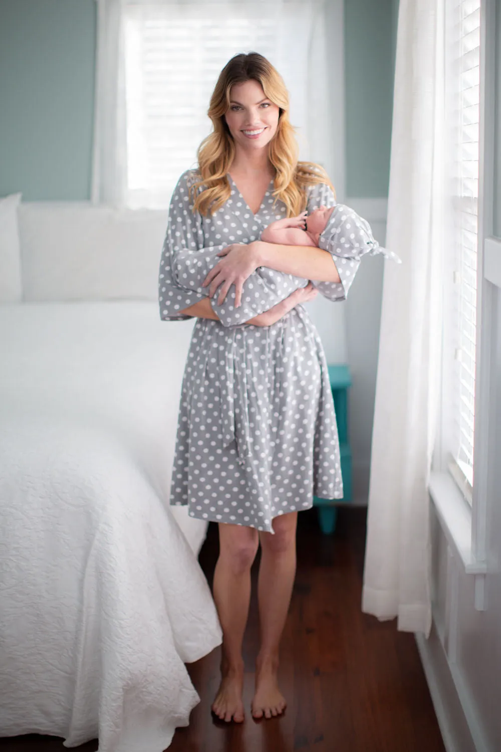 Lisa Robe & Newborn Swaddle Blanket Set