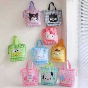 Little Lunch Bag Hello Kitty My Melody Kuromi Cinnamoroll Pompompurin KeroKeroKeroppi Pochacco Little Twin Stars Bad Badtz Maru