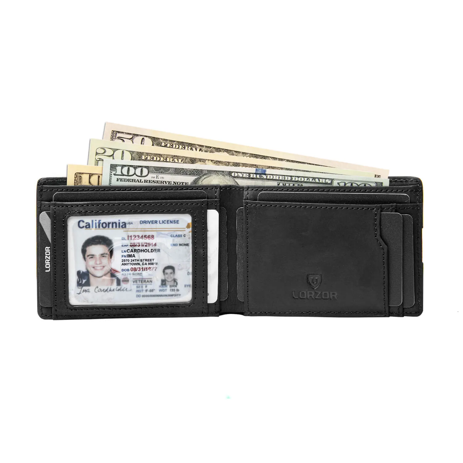 LORZOR Leather Wallet B2