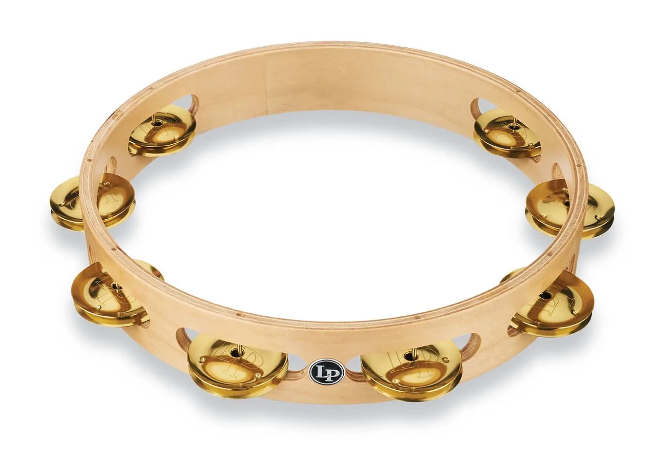 LP Pro 10 Inch Single Row Tambourine - Brass