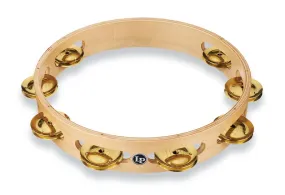 LP Pro 10 Inch Single Row Tambourine - Brass