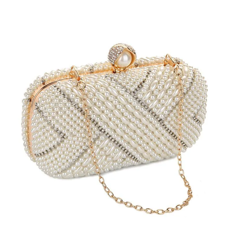 Luxy Moon Pearl Evening Bag Designer