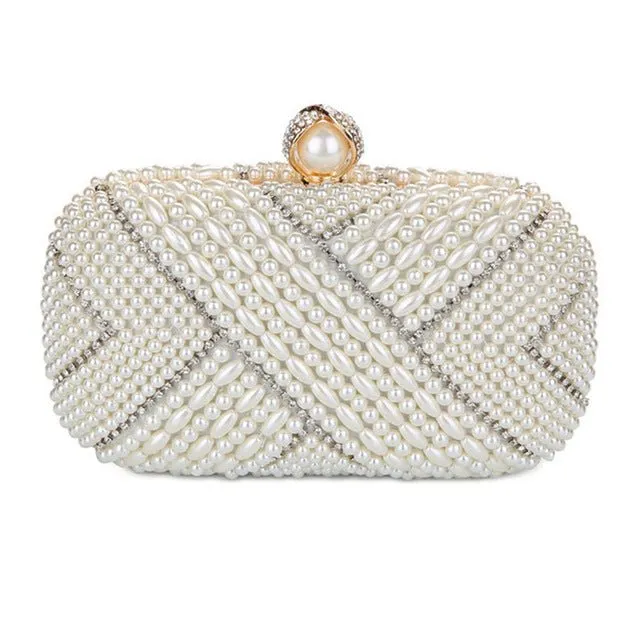 Luxy Moon Pearl Evening Bag Designer