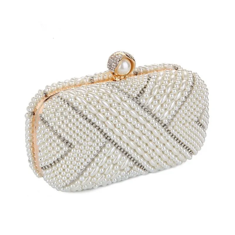 Luxy Moon Pearl Evening Bag Designer