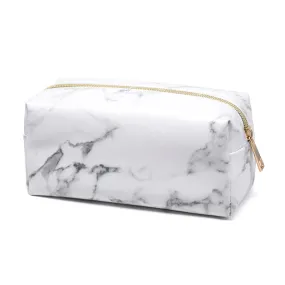 Marble PU cosmetic bag