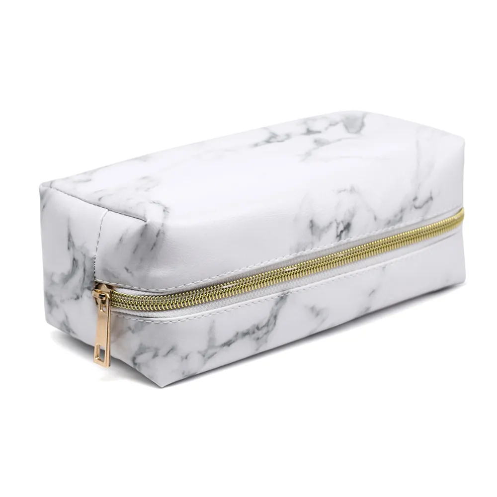 Marble PU cosmetic bag