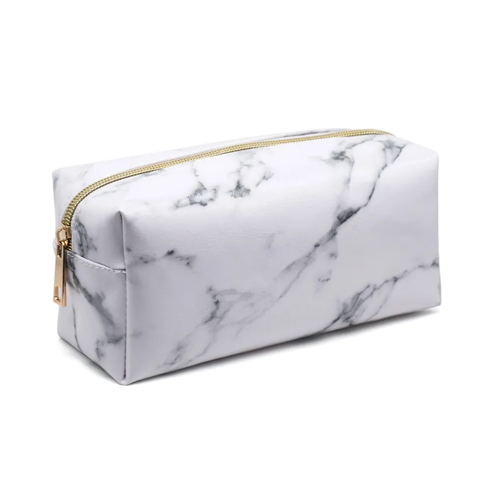 Marble PU cosmetic bag