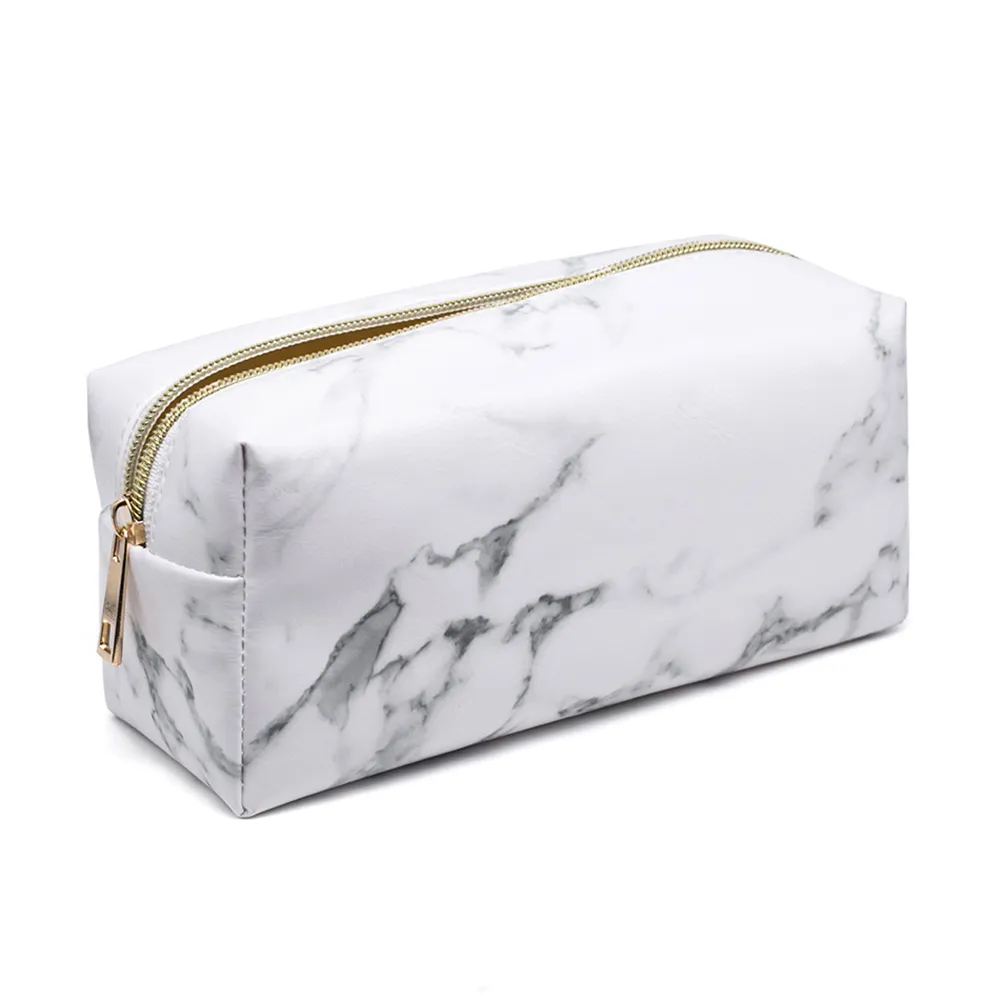 Marble PU cosmetic bag