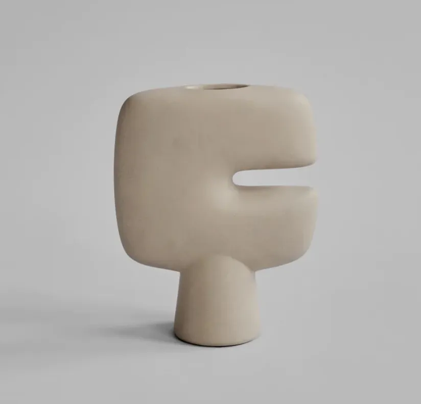 Mask Vase, Sand