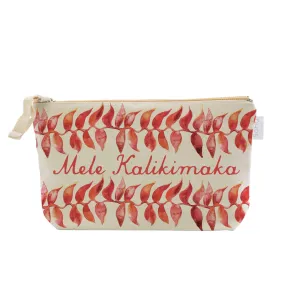 Mele Kalikimaka Heliconia Cosmetic Bag, Wide