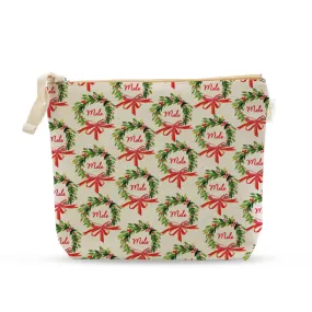 Mele Wreath Pattern Cosmetic Bag, Large