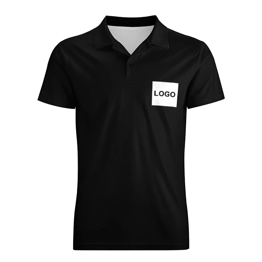 Men's Custom Logo Polo Shirt Personalised Golf Shirts