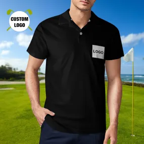 Men's Custom Logo Polo Shirt Personalised Golf Shirts