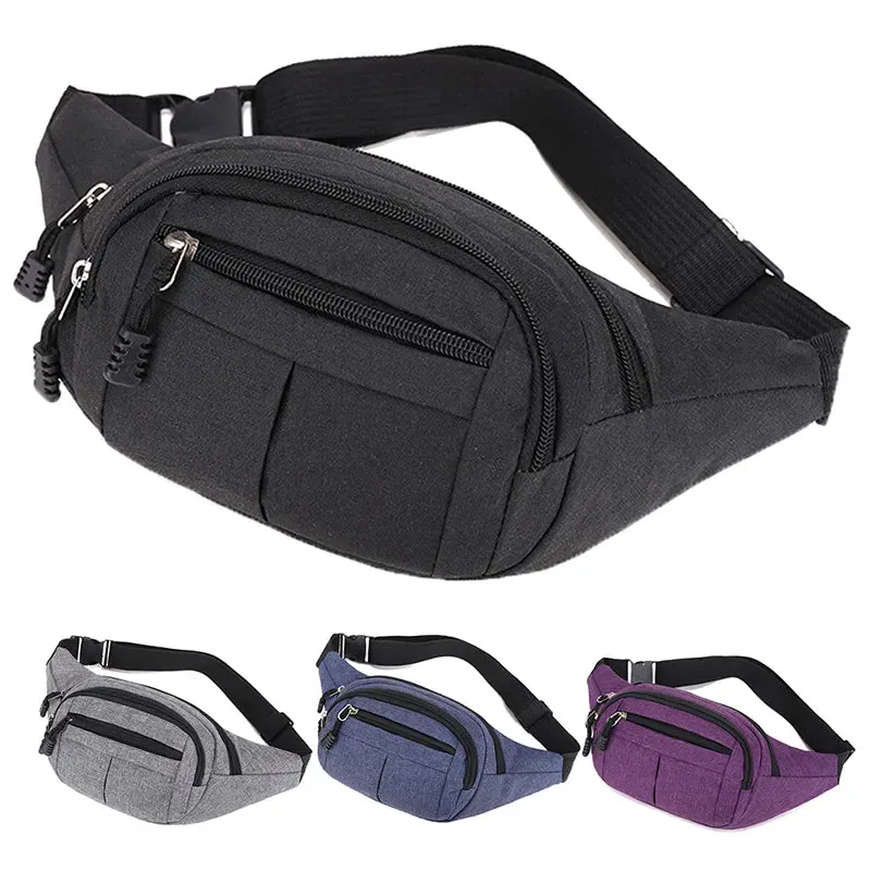 Men's Waist Pack Nylon Sport Fanny Bags Boy Drop Leg Bags Hip Bum Belt Bag Travel Riding Motorcycle Crossbody Purse Pouch