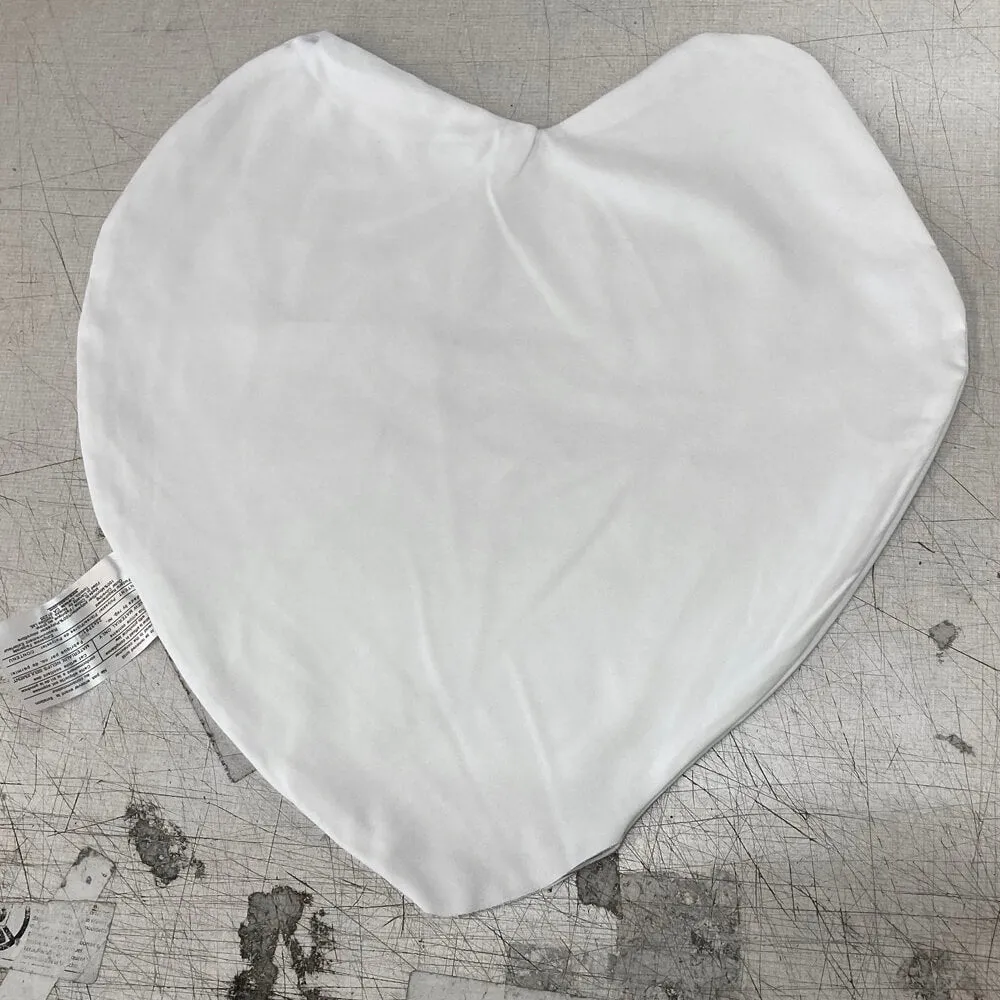 Microfiber Pillow Shell / Cover - 18" Heart Shaped for printing and sublimation   1 LB Stuffing