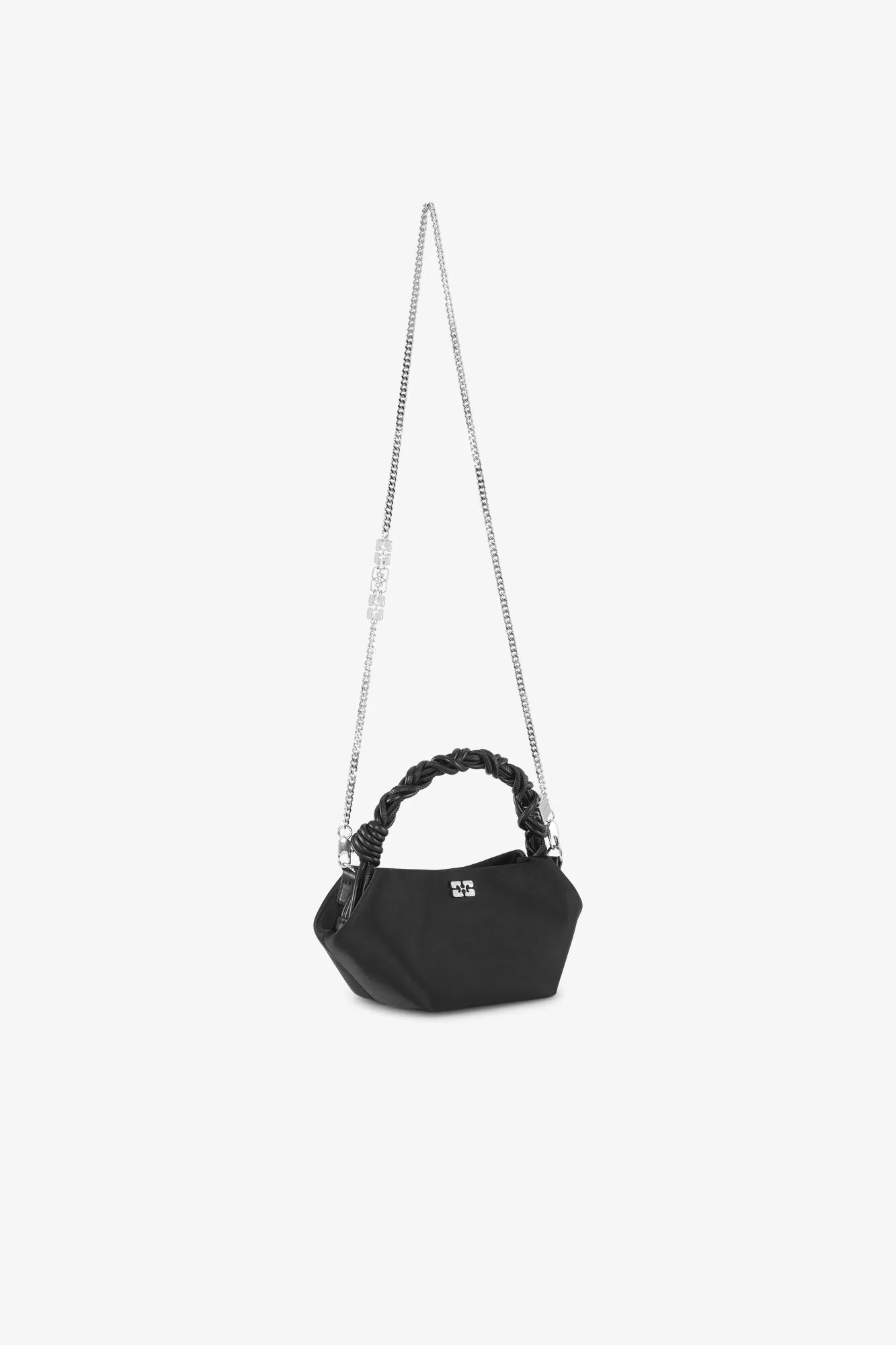 Mini Satin Bou Bag - Black