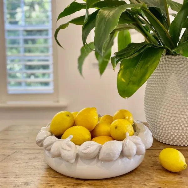 Mode Lemon Bowl White 33cm