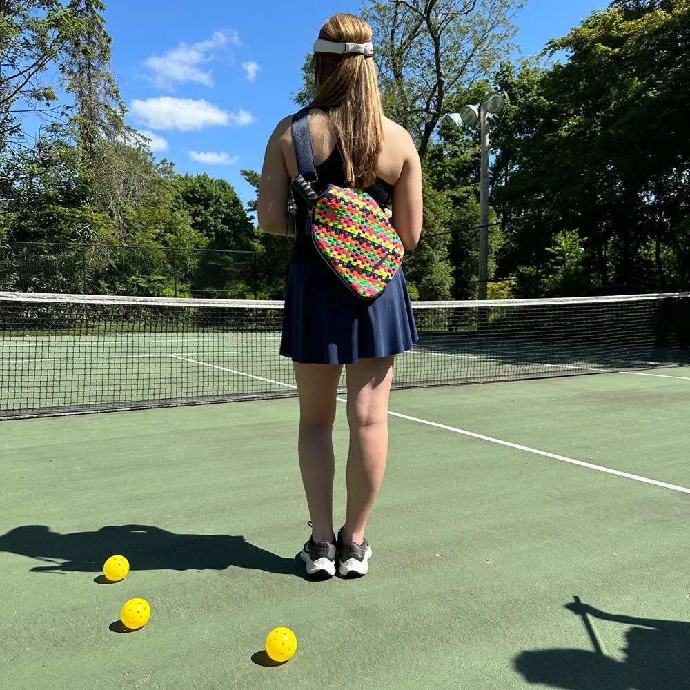 Multi Colored Neoprene Pickleball Paddle Cover