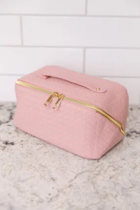 New Dawn Large Capacity Cosmetic Bag in Pink