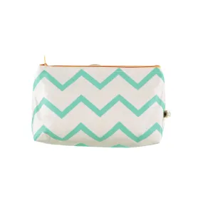 nobodinoz Pencil Case Capri Zigzag Green