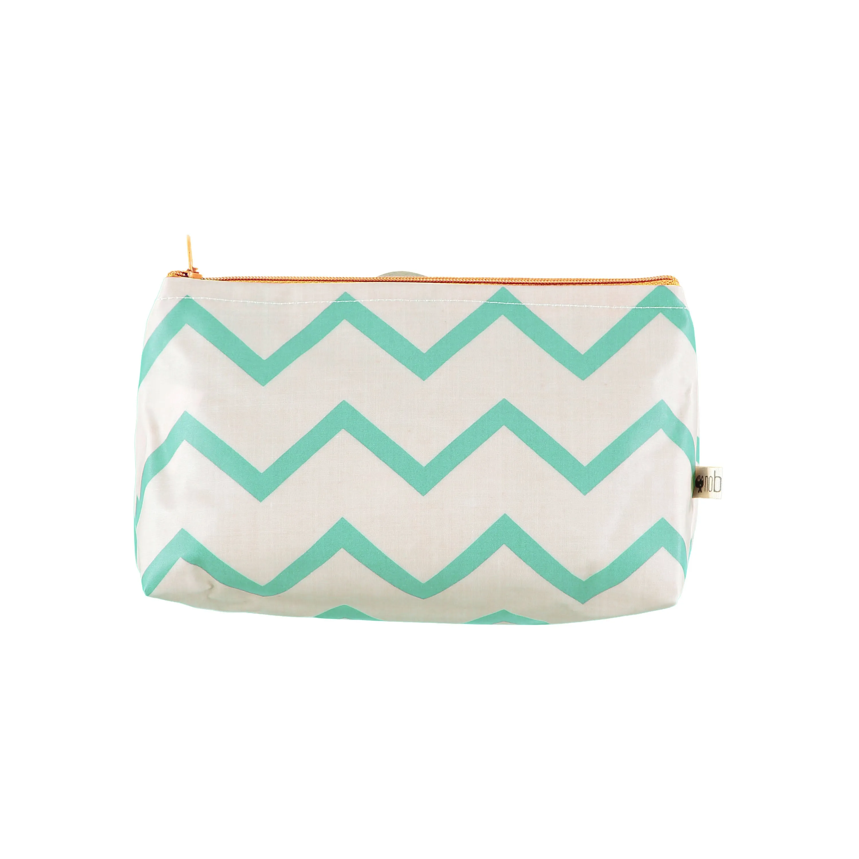 nobodinoz Pencil Case Capri Zigzag Green