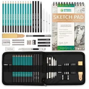 Norberg & Linden XL Graphite & Charcoal Pencils Drawing Set