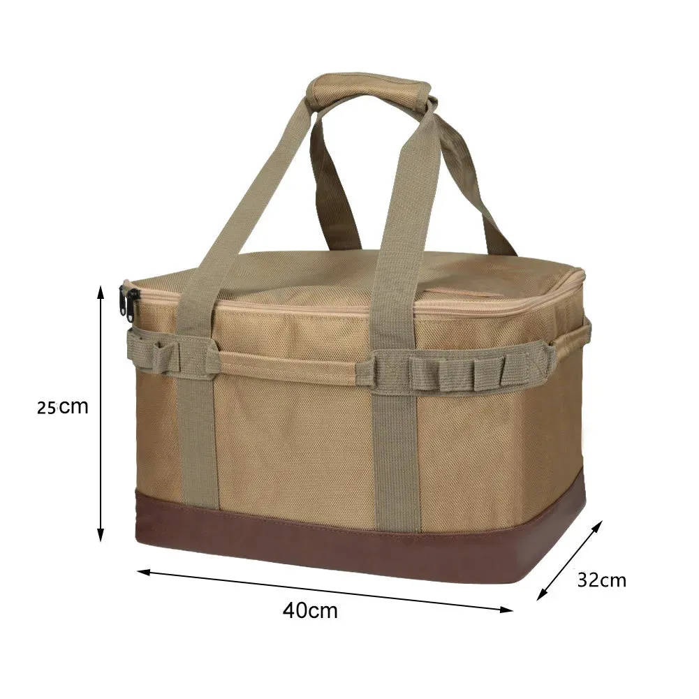 Outdoor Camping Picnic Bag Storage Bag Picnic Hiking Bag Large Storage Lamp Picnic Camping Supplies