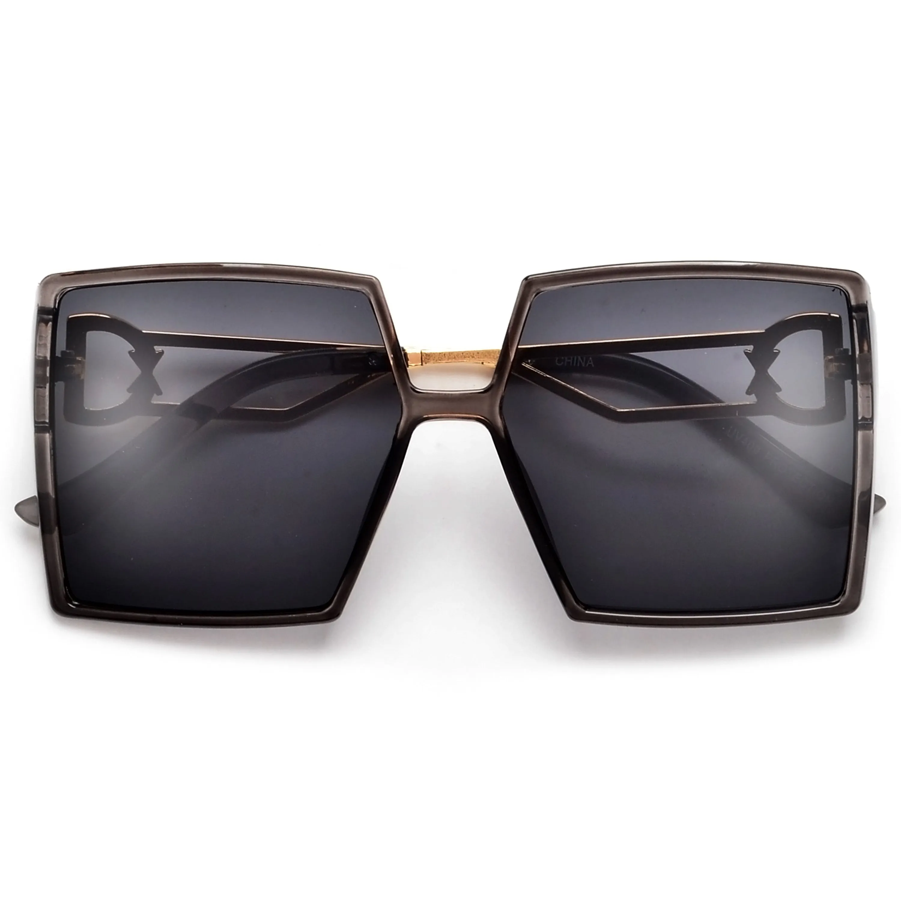 Oversize High Fashion Square Frame Sunglasses