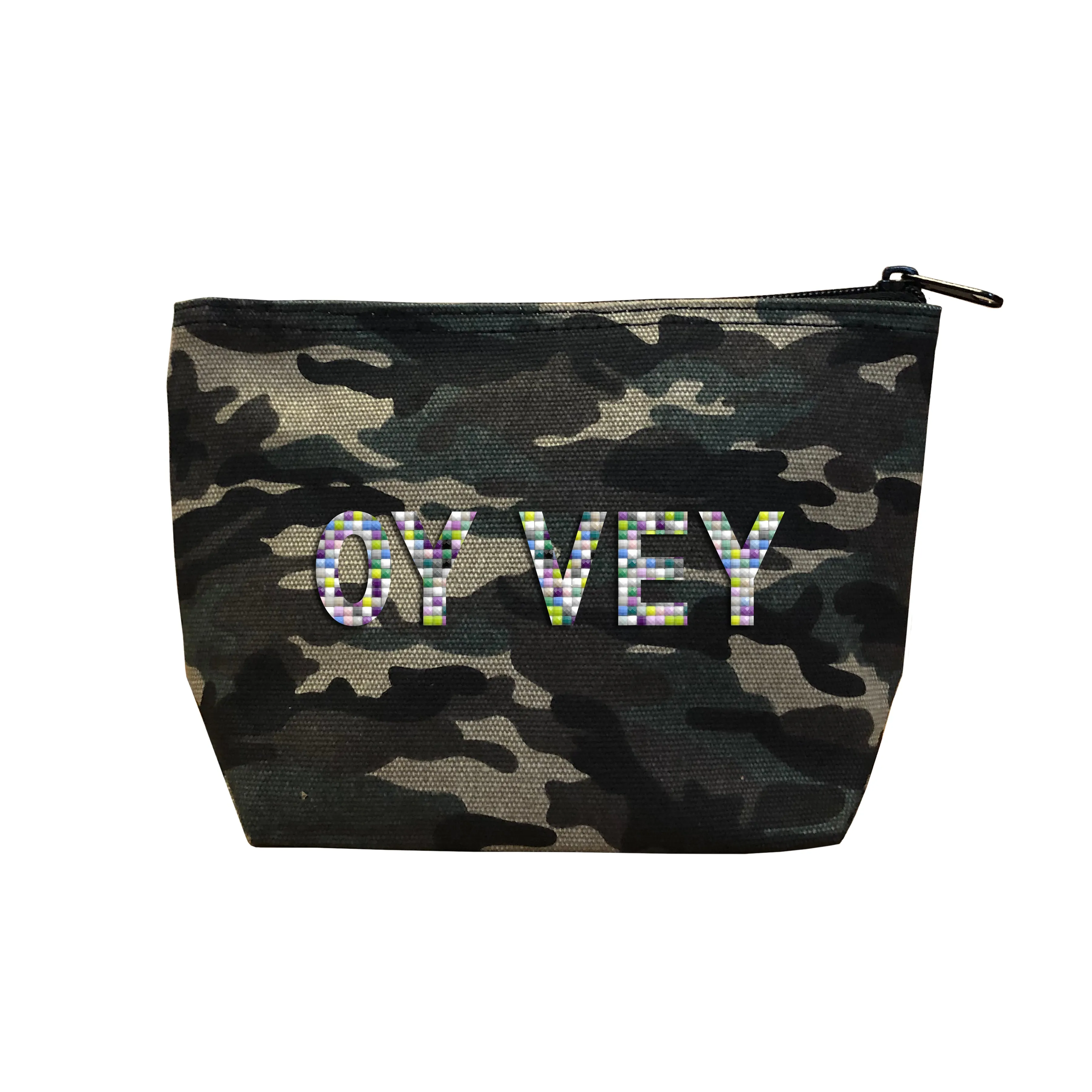 OY VEY - Camo  Beaded Cosmetic