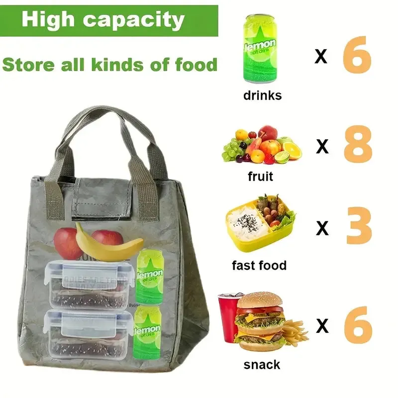 Paper Bento Bag Waterproof And Oilproof Insulation Bag