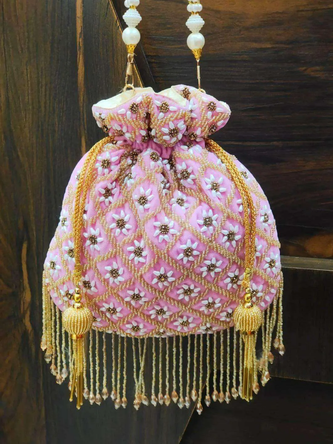 Pearl Drop Potli Bag