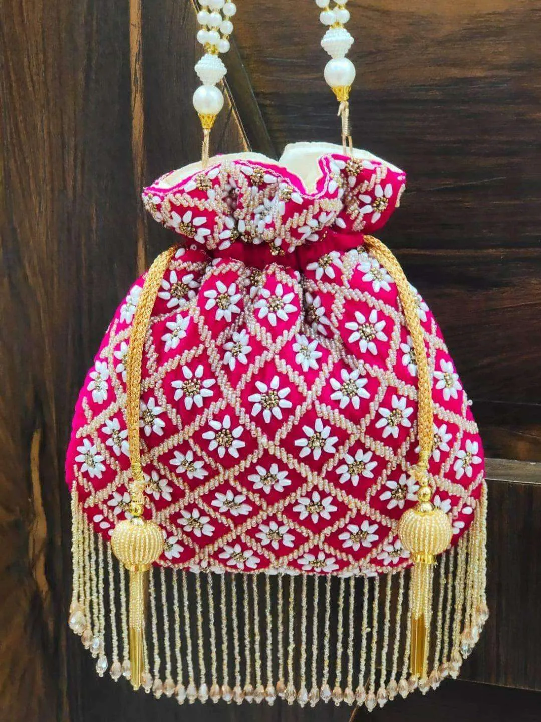 Pearl Drop Potli Bag