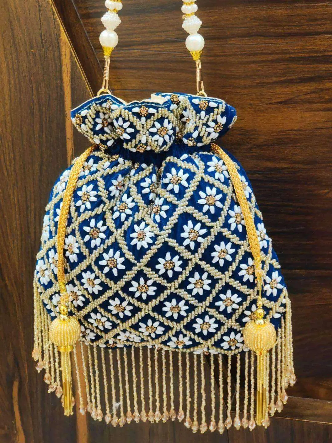 Pearl Drop Potli Bag