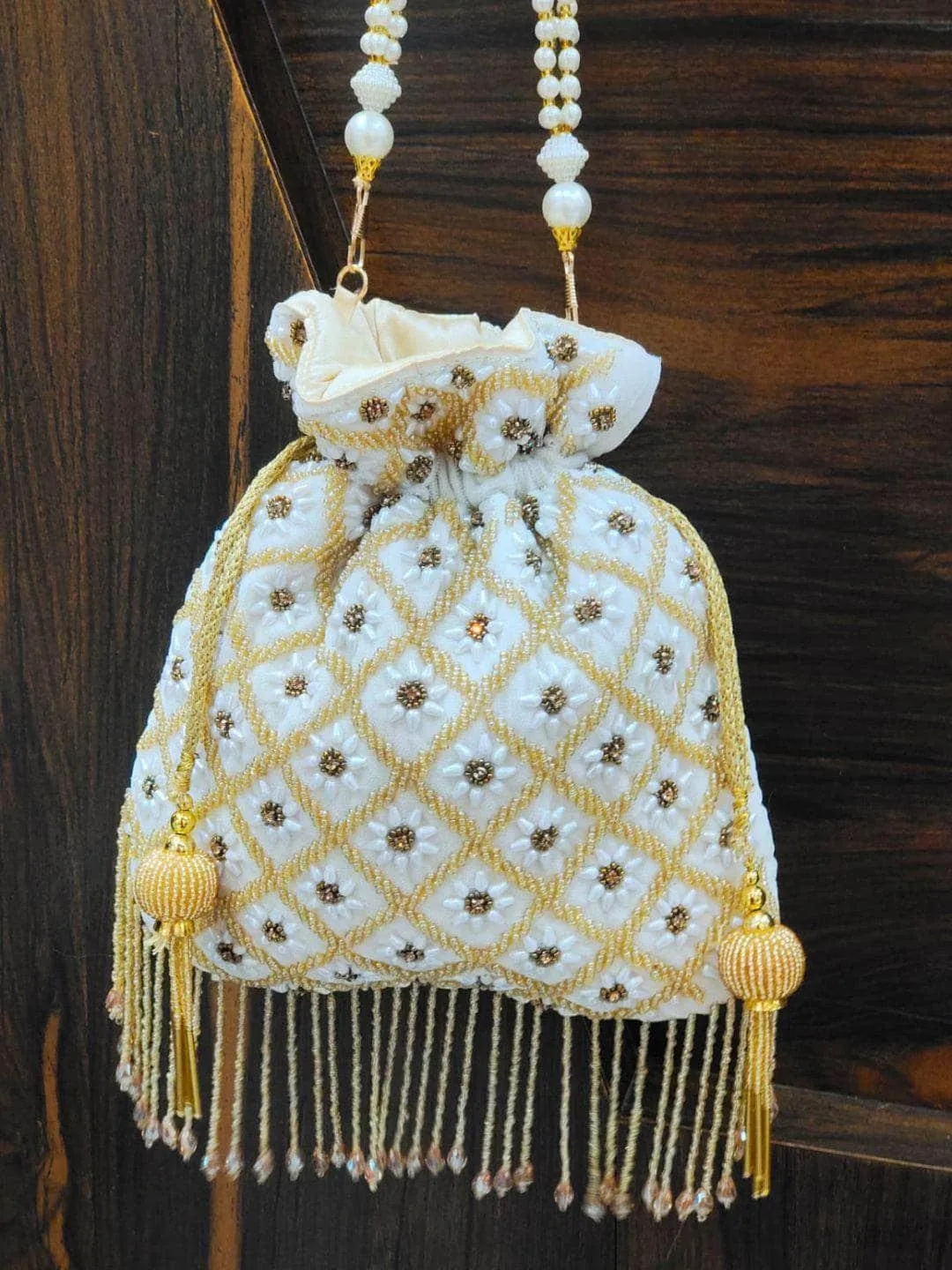 Pearl Drop Potli Bag