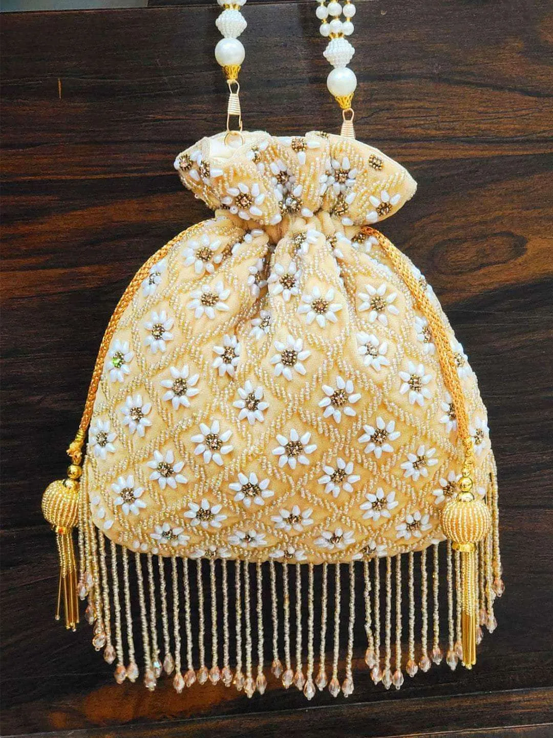 Pearl Drop Potli Bag