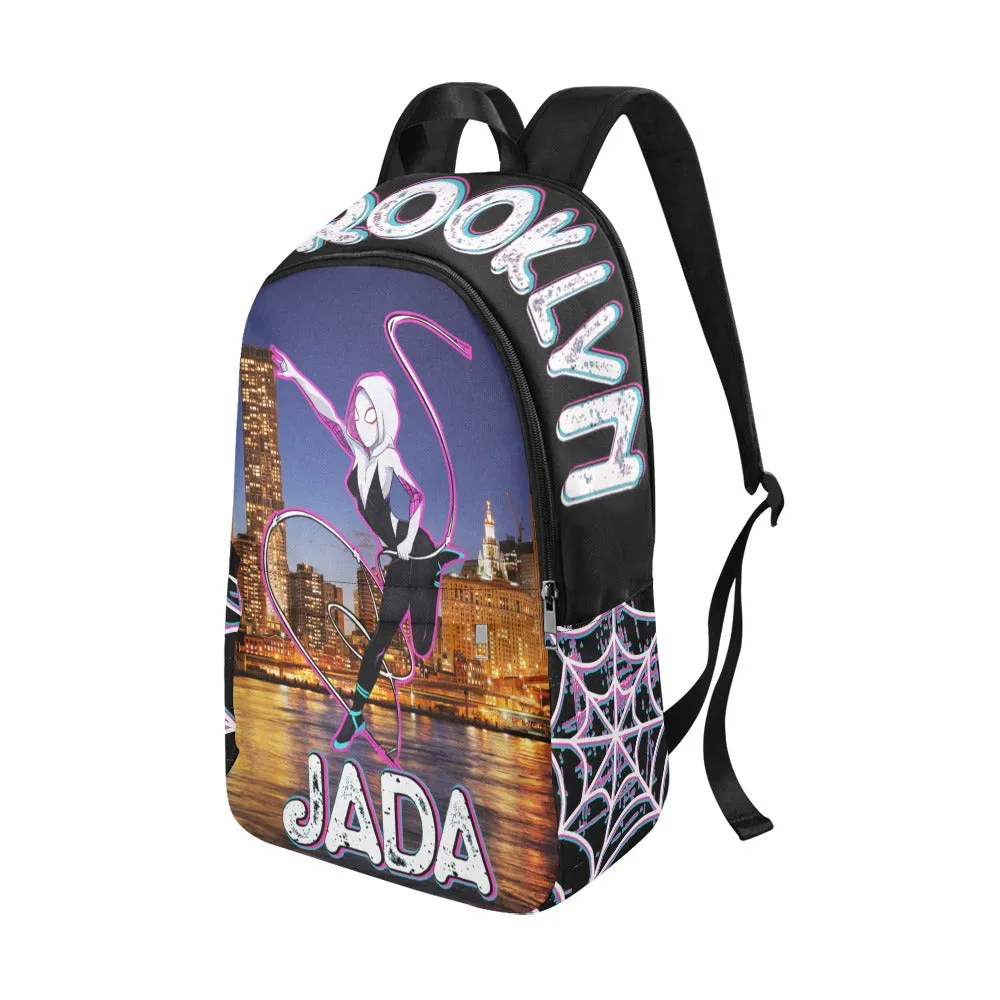 Personalized Spidergirl Bookbag, Travel Bag, Backpack