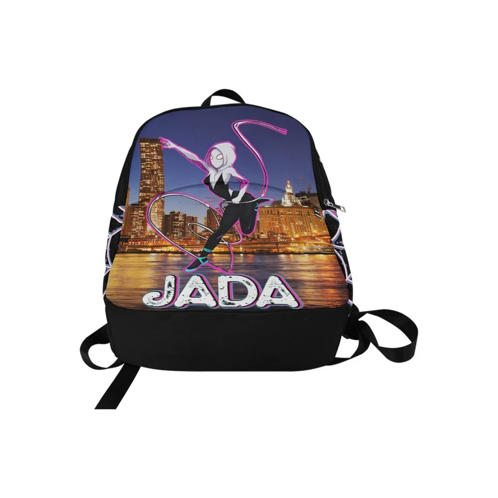 Personalized Spidergirl Bookbag, Travel Bag, Backpack