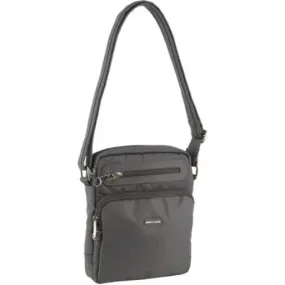 Pierre Cardin Nylon Anti - Theft Cross Body Bag Grey - 21x7x23cm