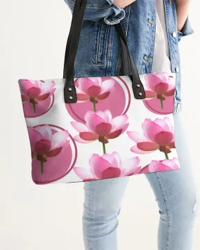 Pink Lotus Tote Bag