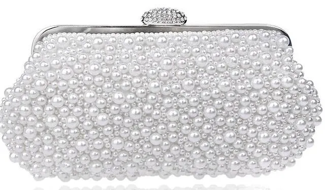 Polyester Pearl Shell Bag For Wedding