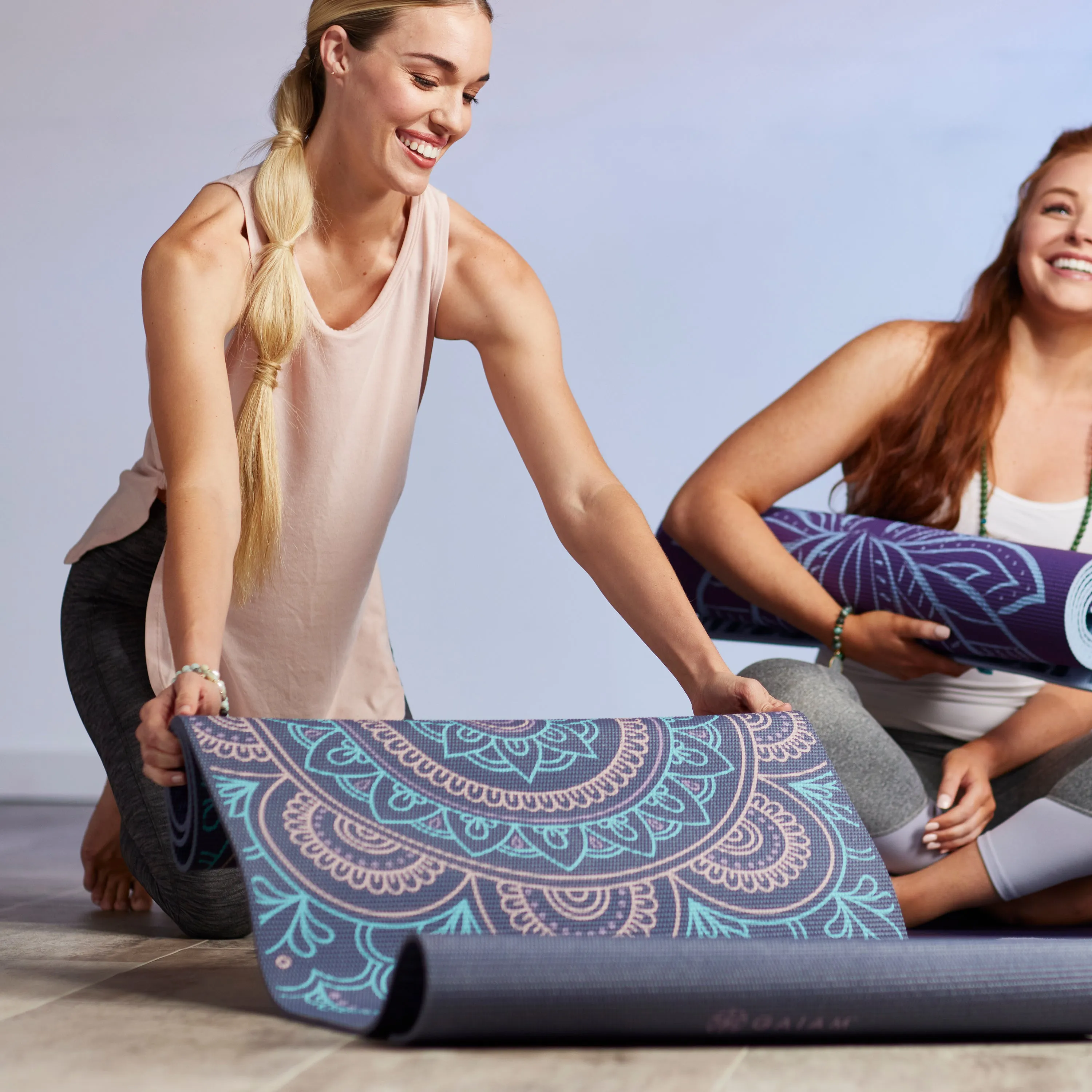 Premium Reversible Purple Illusion Yoga Mat (6mm)