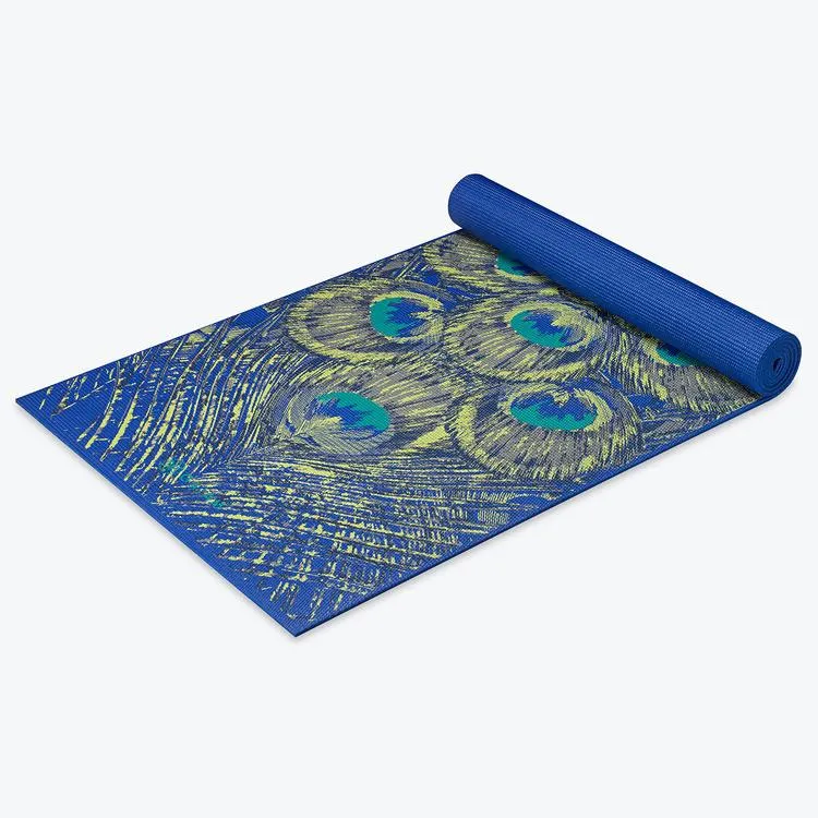 Premium Sapphire Feather Yoga Mat (6mm)