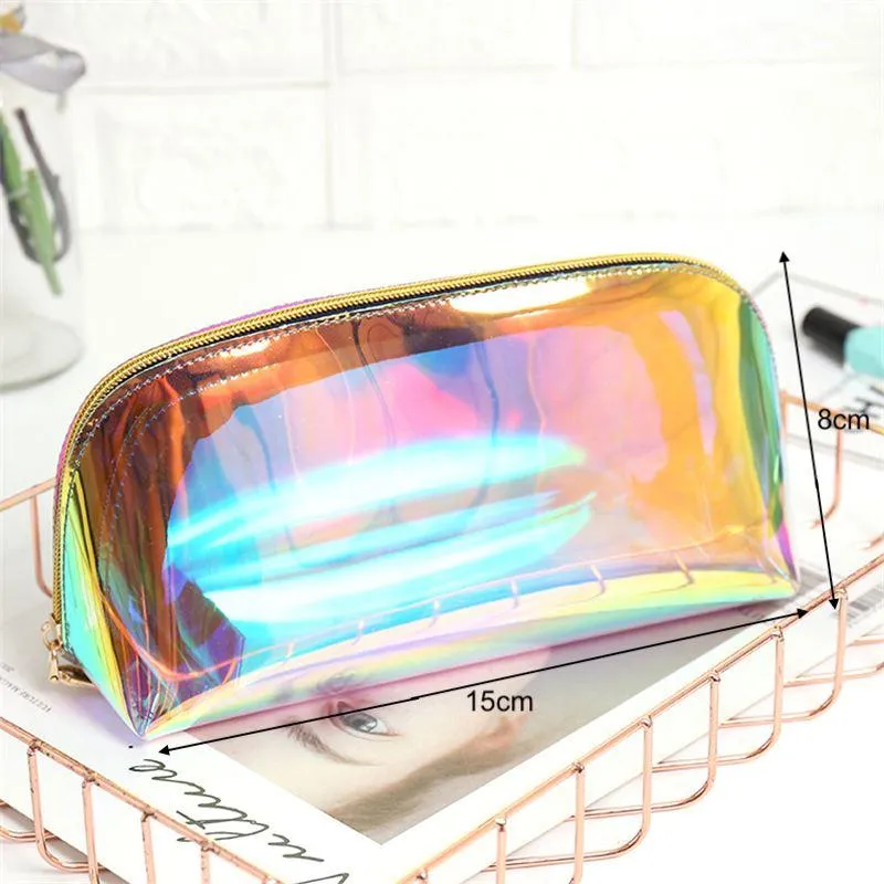 Pretty Holographic Cosmetic Bag